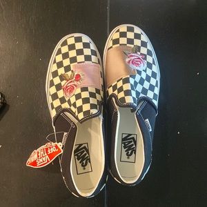 Vans with Rose Design